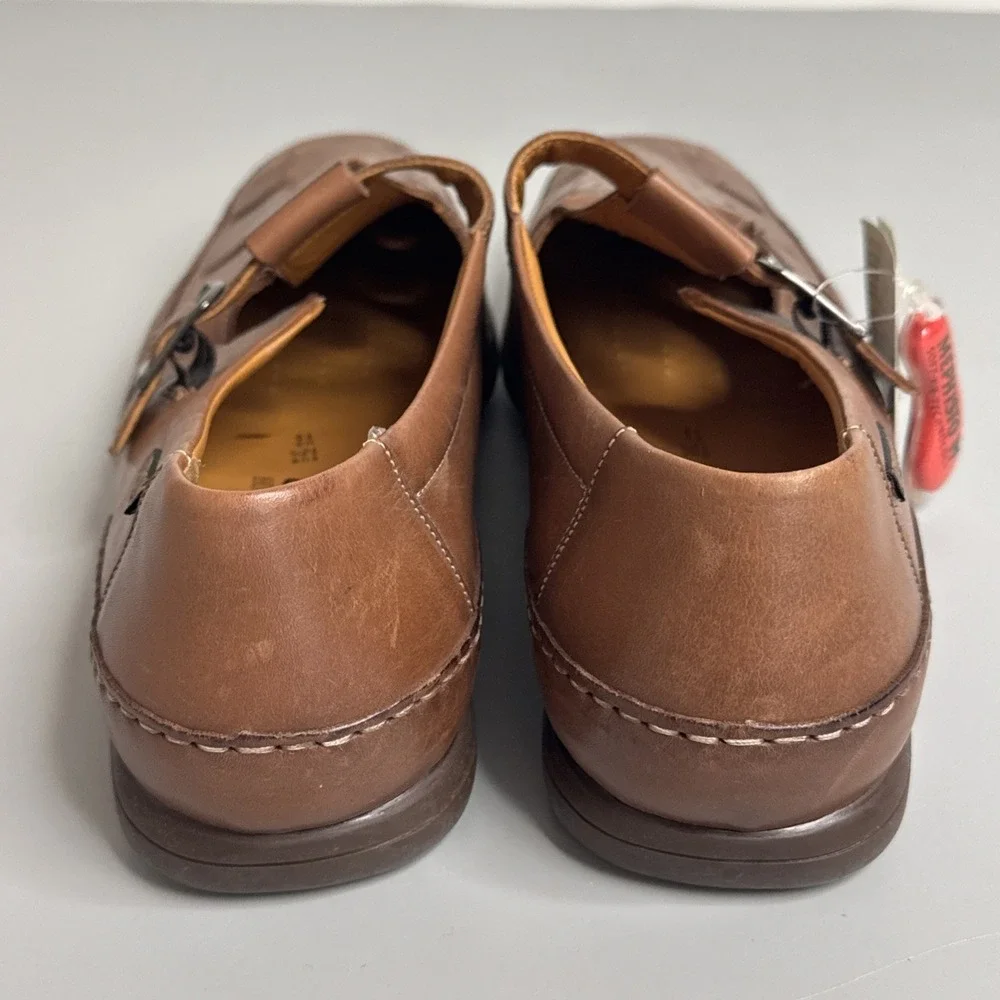 Mephisto Tarek Hazelnut Men's Size US 13 (UK 12.5)Fisherman Leather Brown Sandal